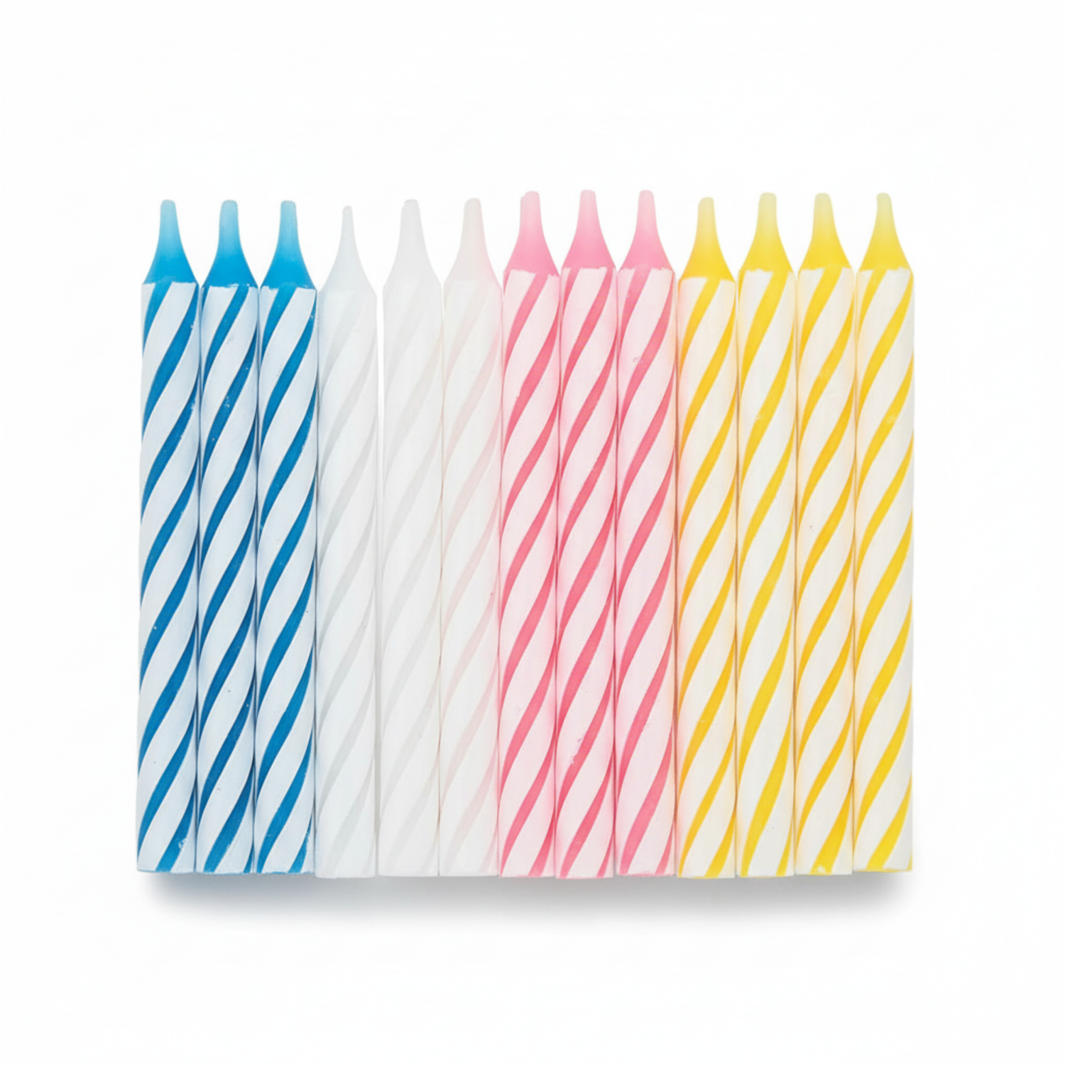 Black Spiral Birthday Candles, 24ct