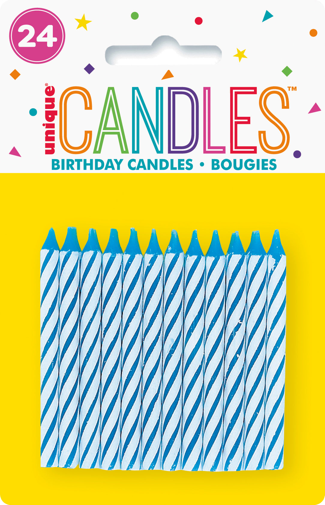 Multicolor Spiral Birthday Candles, 24ct - Image 5