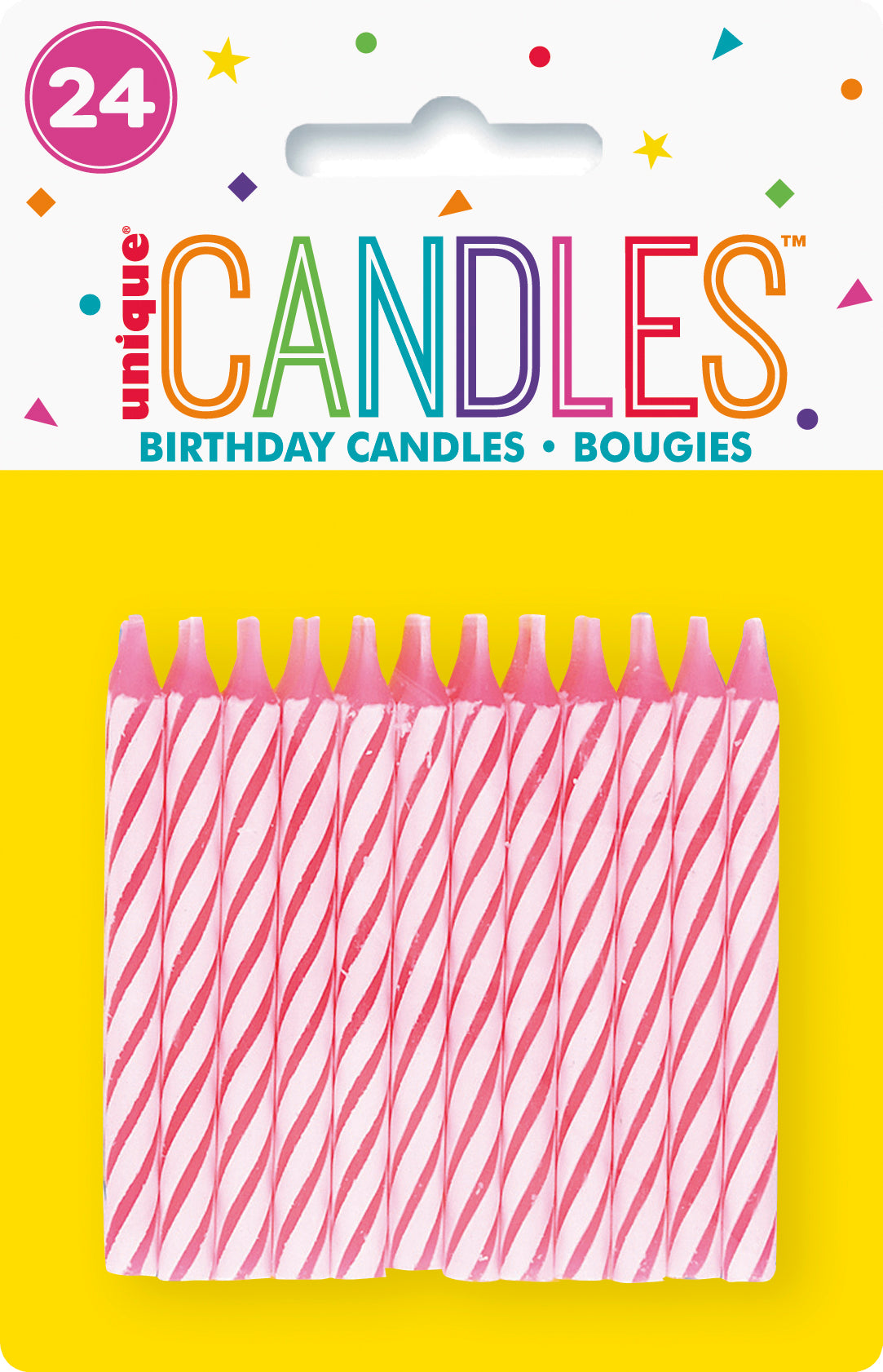 Multicolor Spiral Birthday Candles, 24ct - Image 2