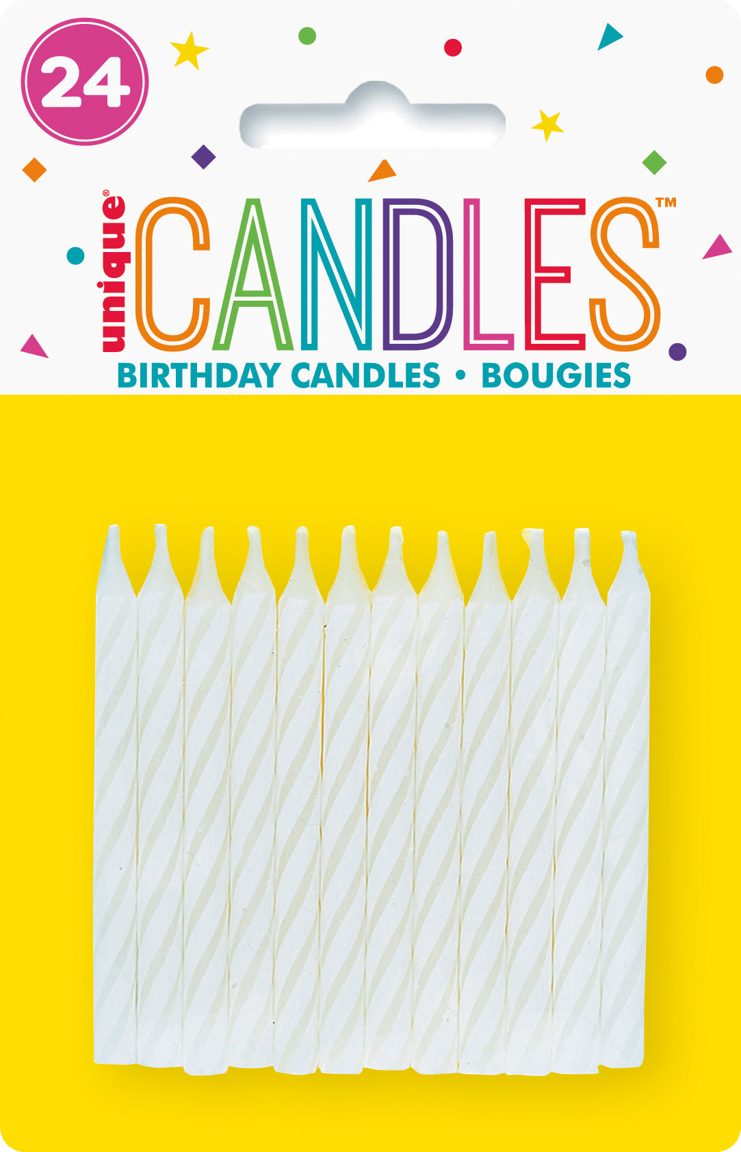 Multicolor Spiral Birthday Candles, 24ct - Image 4