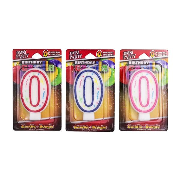 Number '0' Candles