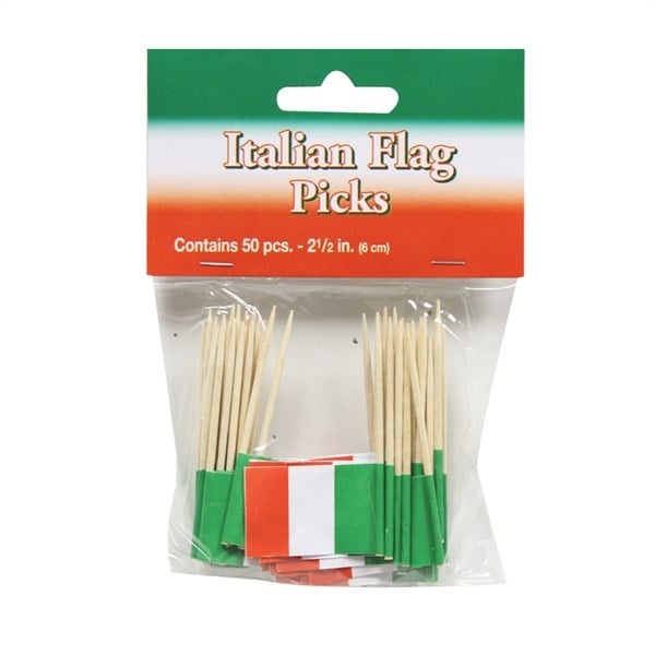 Italian Flag Garnish Picks