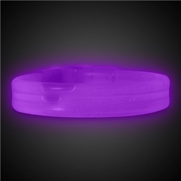 Purple Triple Wide 9" Glow Bracelets