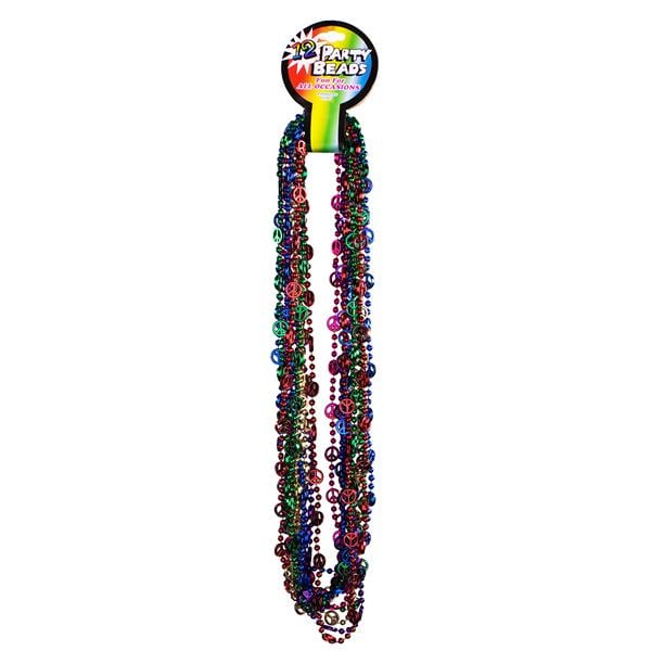Peace Sign Bead 33" Necklaces