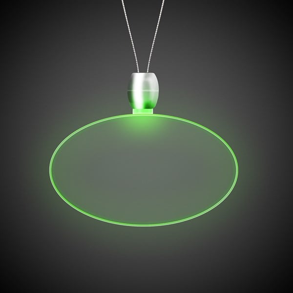 Green LED Pendant Necklaces