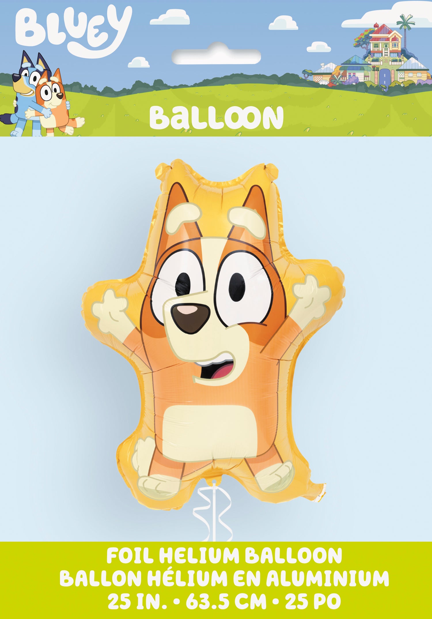 Bluey Bingo Shaped 25" Giant Foil Balloon, Packaged - Image 2
