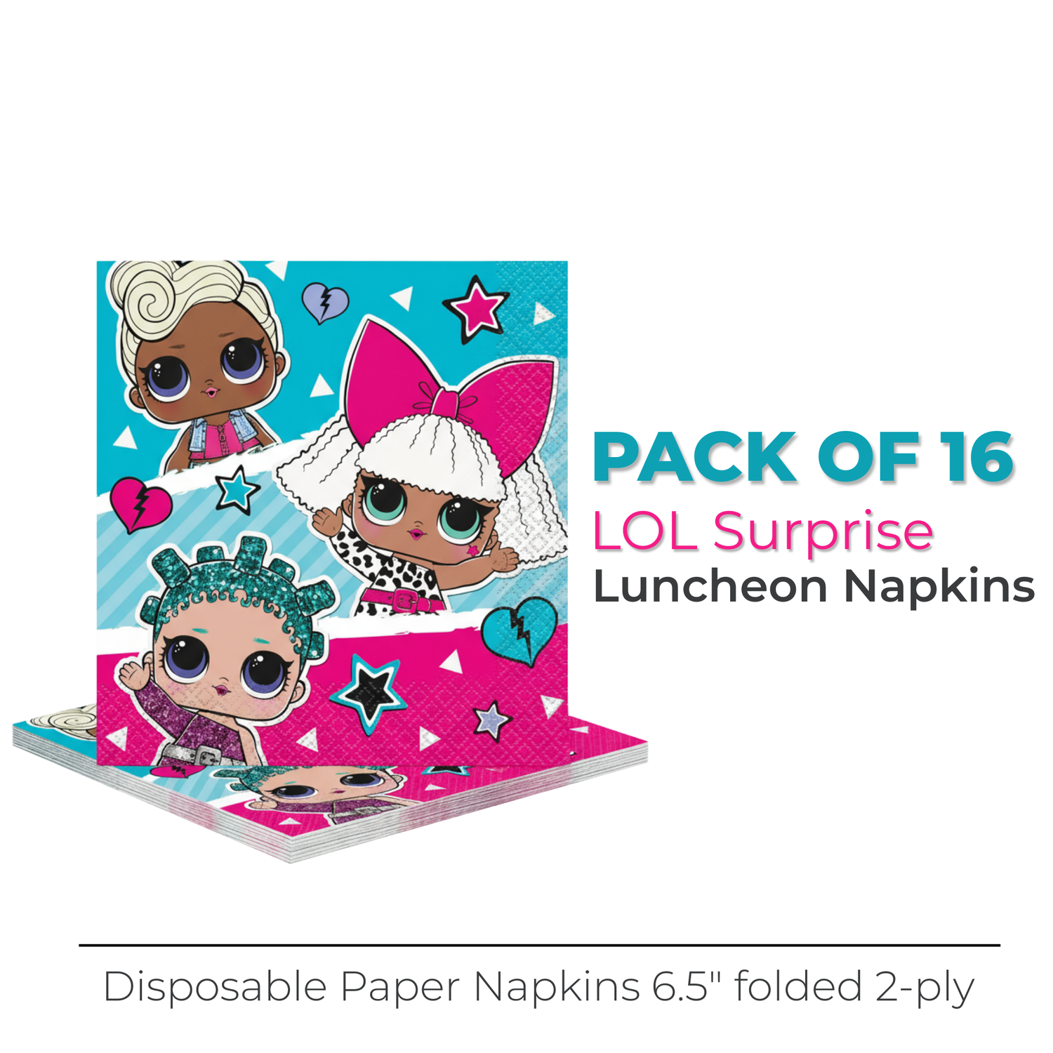 LOL Surprise Luncheon Napkins, 16ct