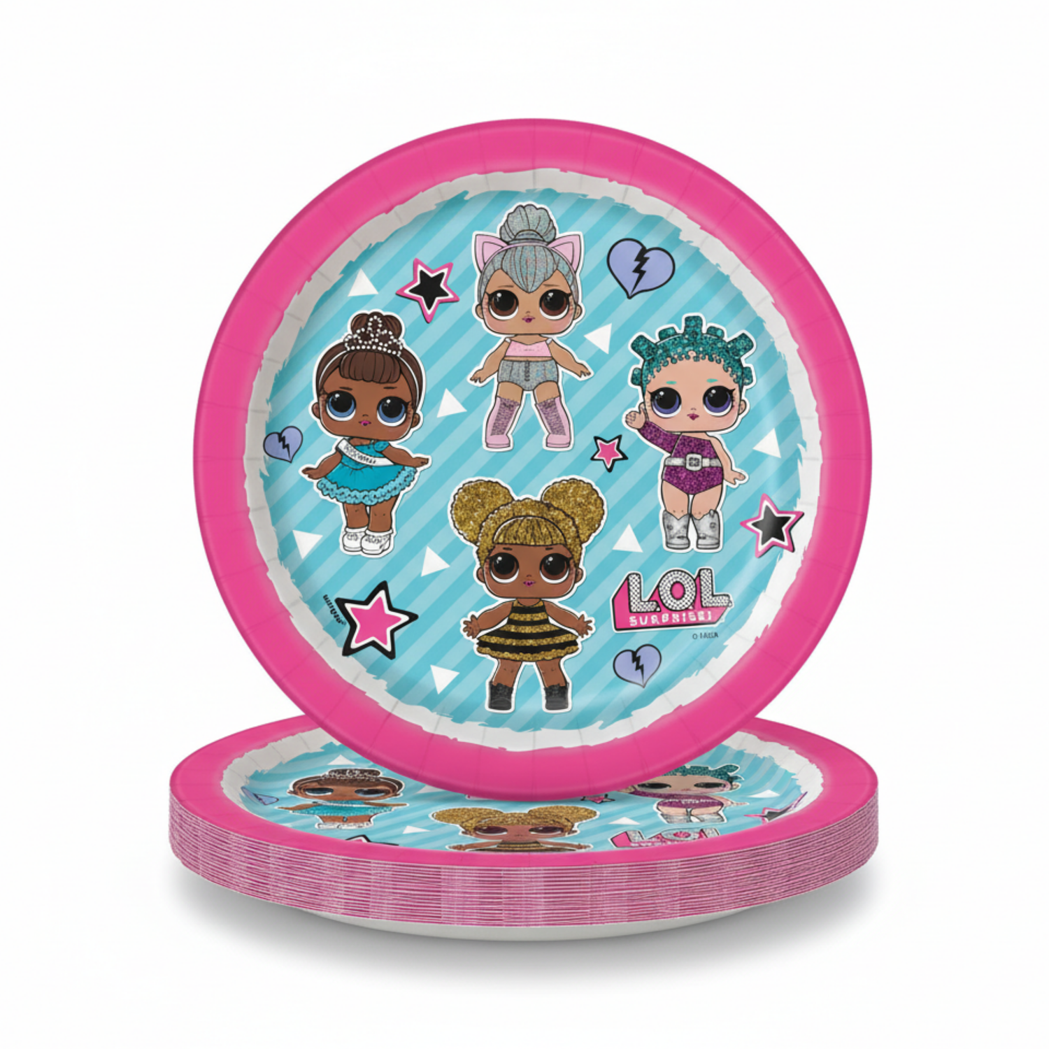 LOL Surprise Round 7" Dessert Plates, 8ct