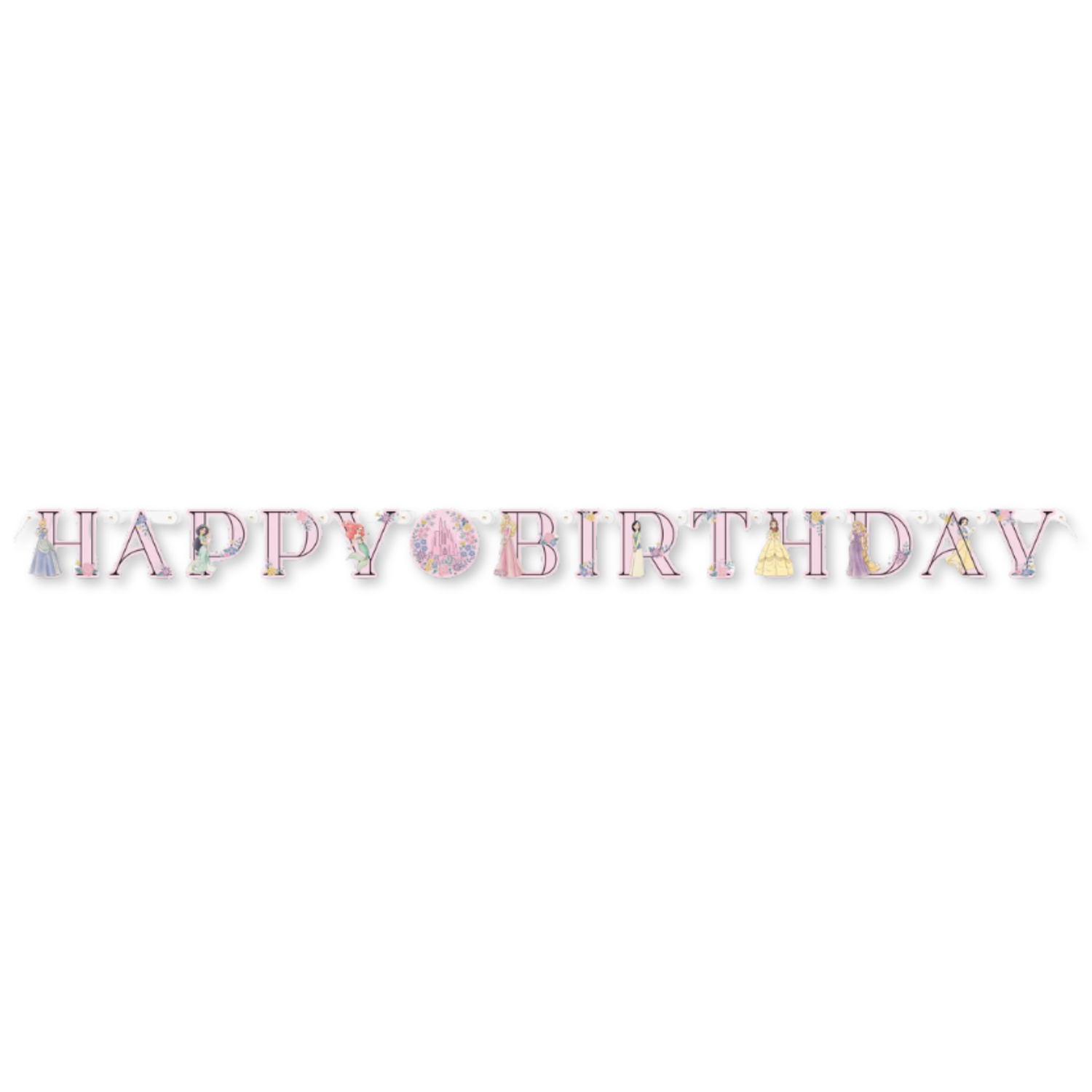Disney Princess "Happy Birthday" Jointed Banner, 6 ft