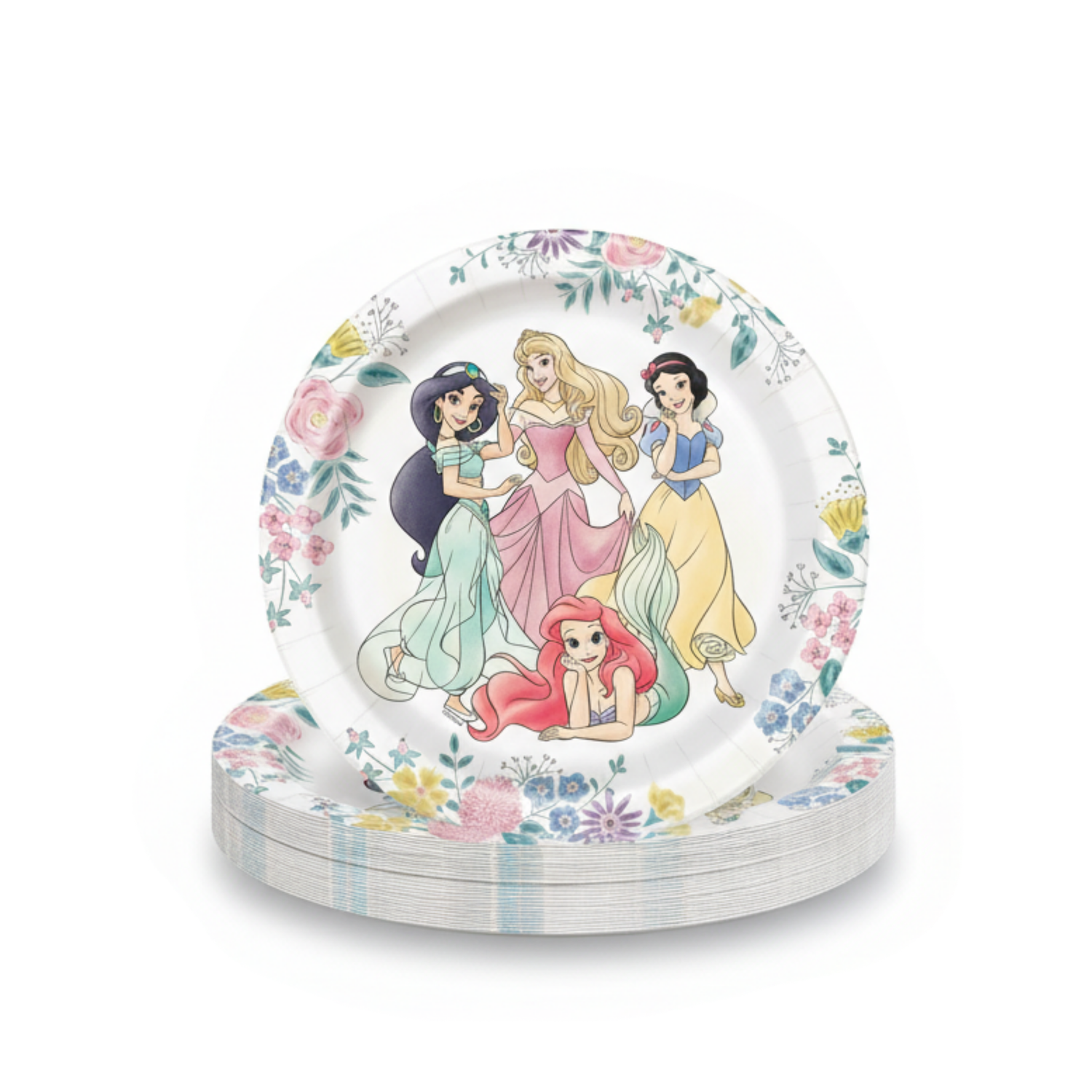 Disney Princess Round 7" Dessert Plates, 8ct