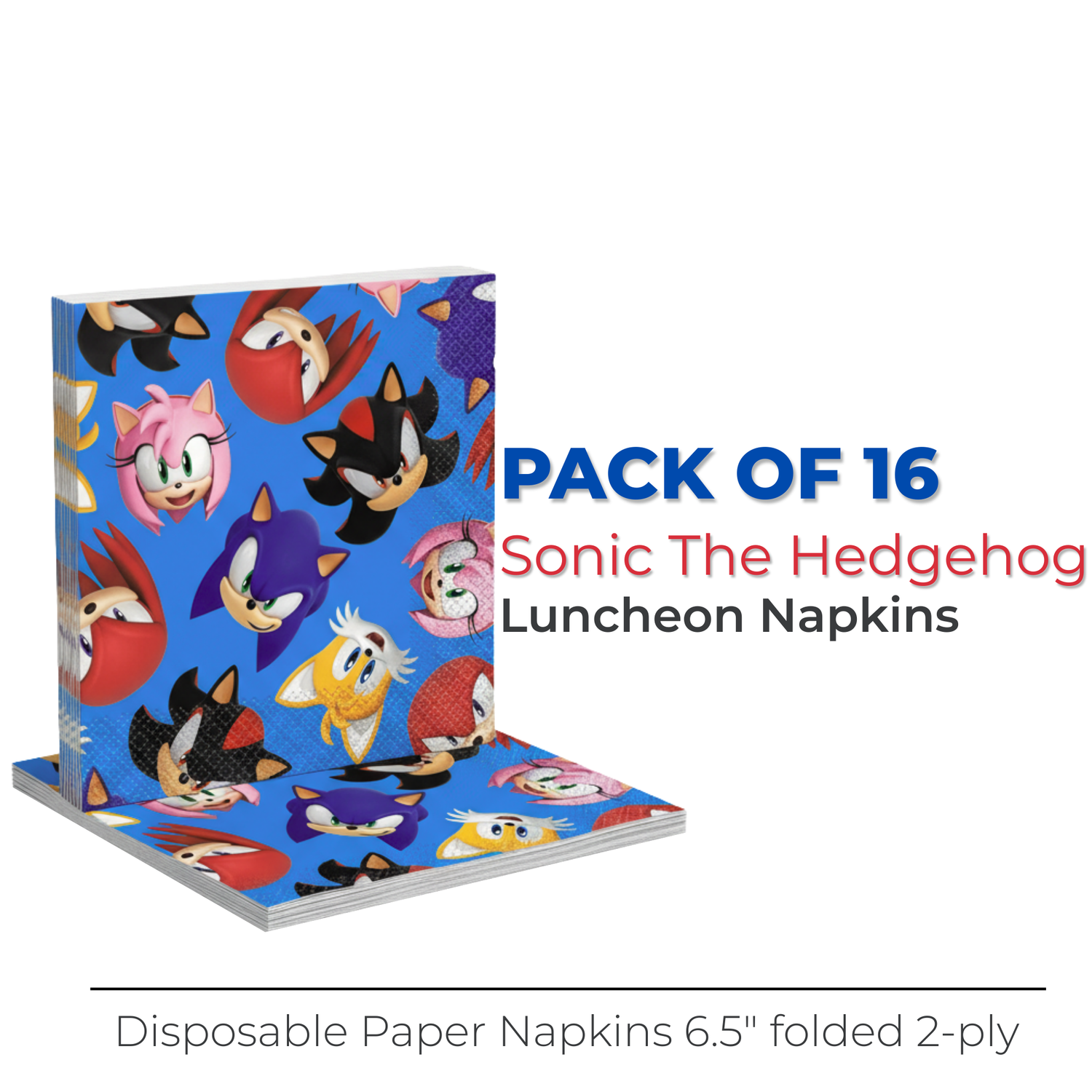 Sonic the Hedgehog Luncheon Napkins, 16ct