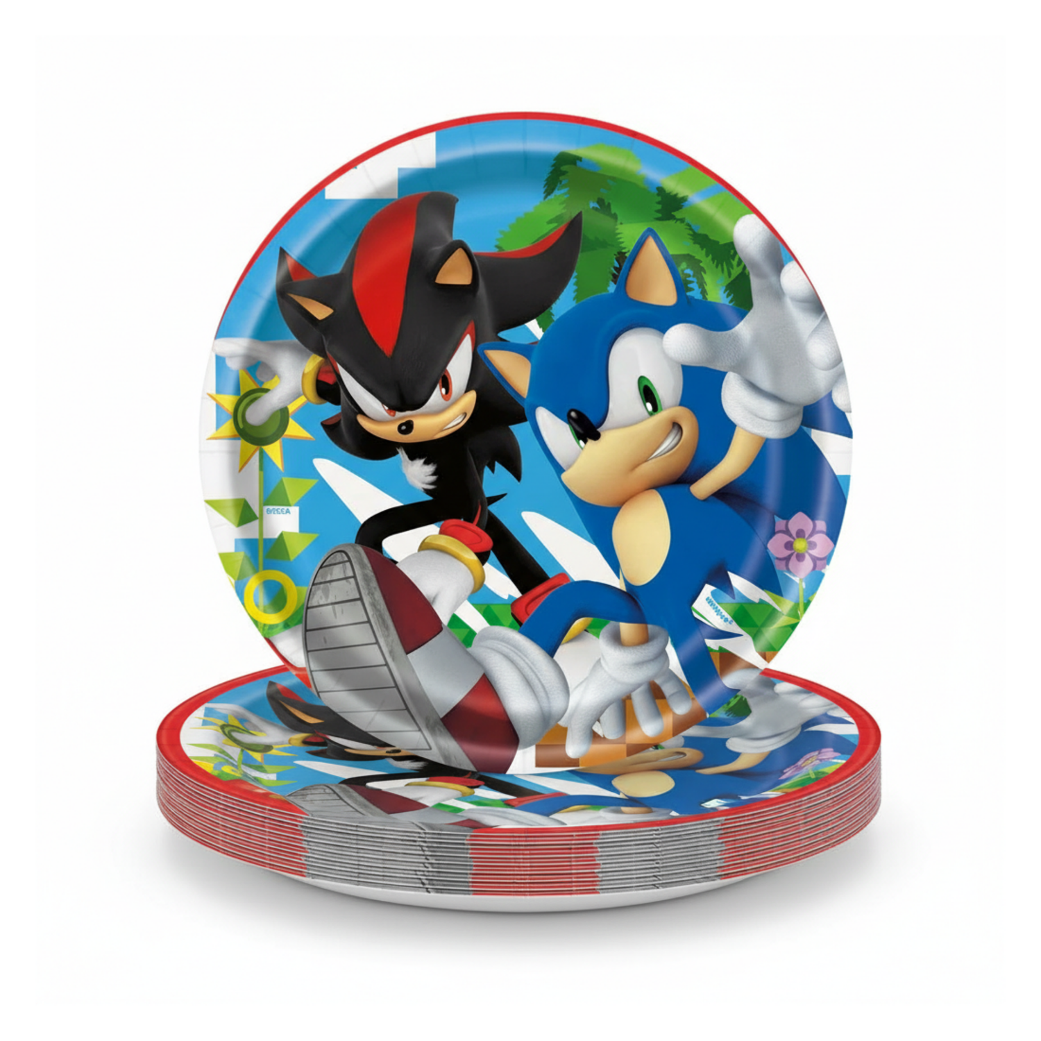 Sonic the Hedgehog Round 7" Dessert Plates, 8ct