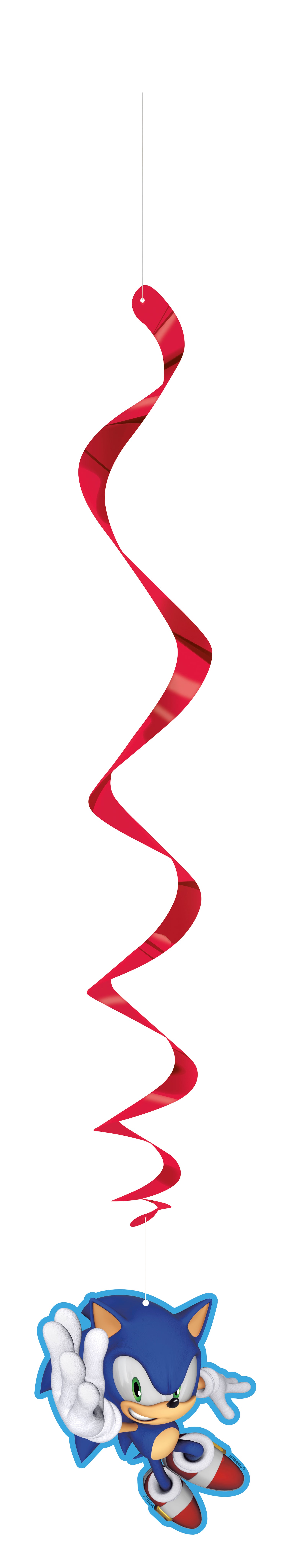 Sonic the Hedgehog Hanging Swirl Decorations, 3ct - Image 2