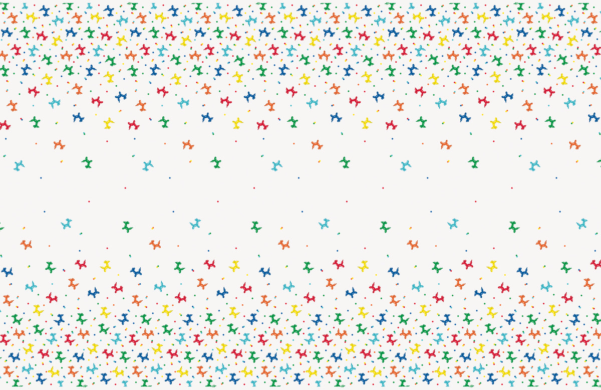 Balloon Dog Birthday Rectangular Plastic Table Cover, 54" x 84" - Image 3