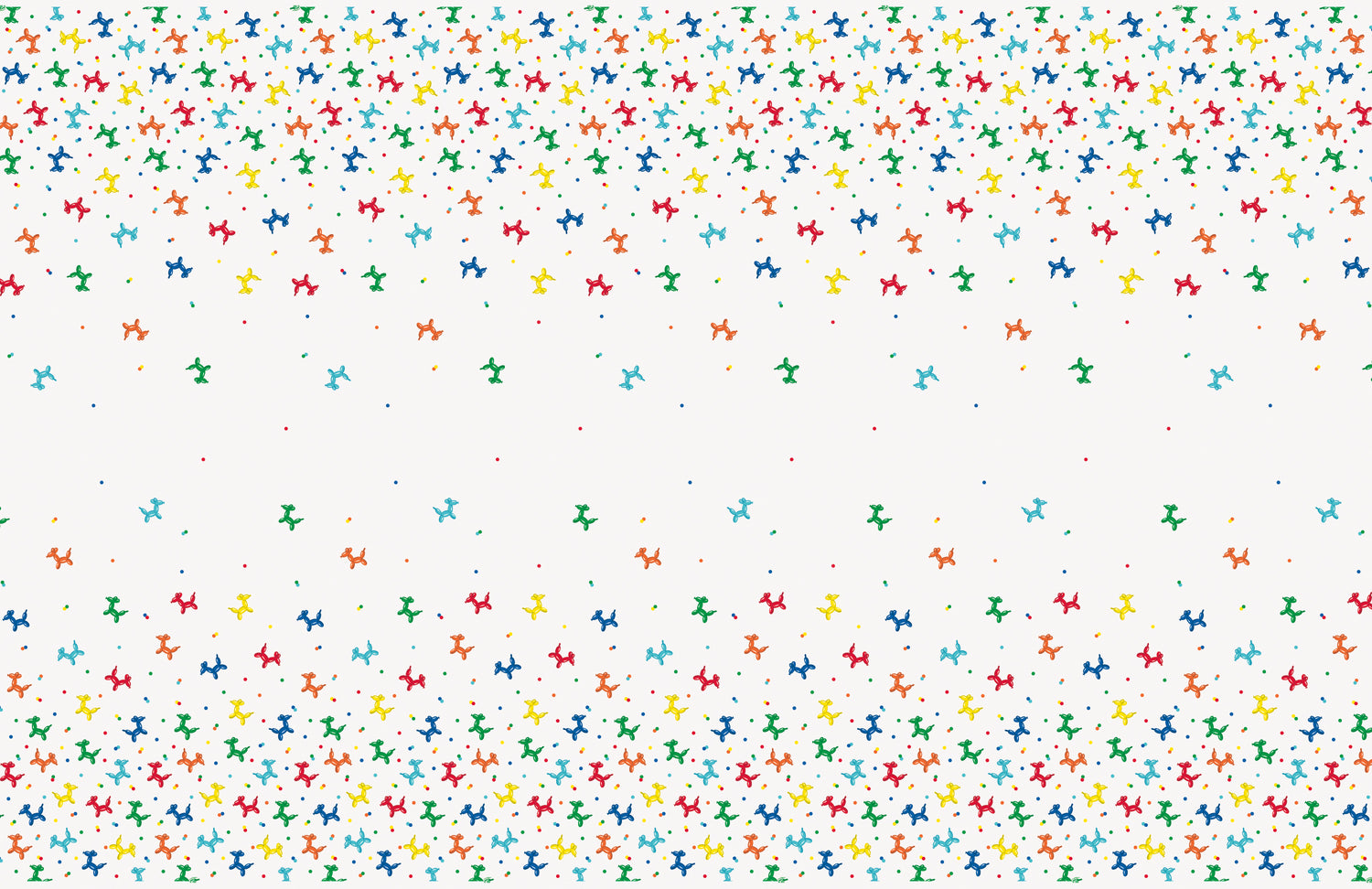 Balloon Dog Birthday Rectangular Plastic Table Cover, 54" x 84" - Image 3