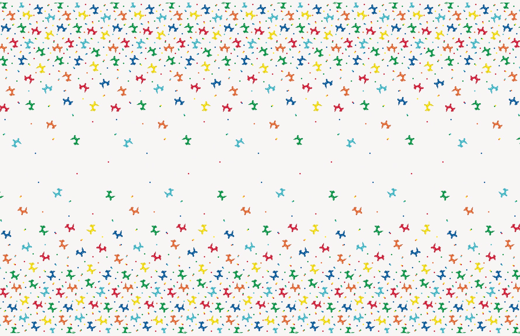 Balloon Dog Birthday Rectangular Plastic Table Cover, 54" x 84" - Image 3