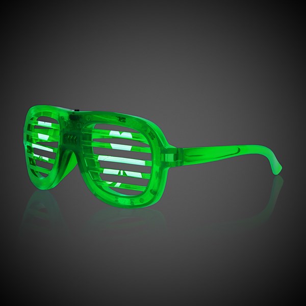 LED St. Pat's Shamrock Slotted Shades