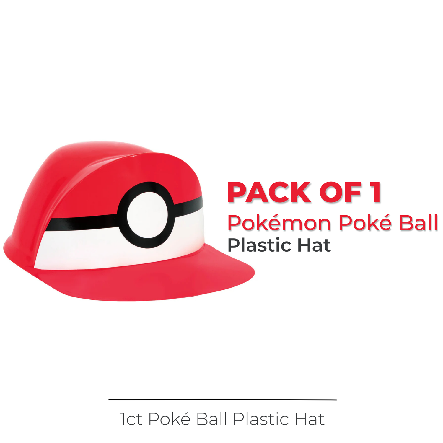 Pokémon Poké Ball Plastic Hat