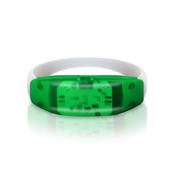 LED Sound-Activated Green Stretchy Bracelet