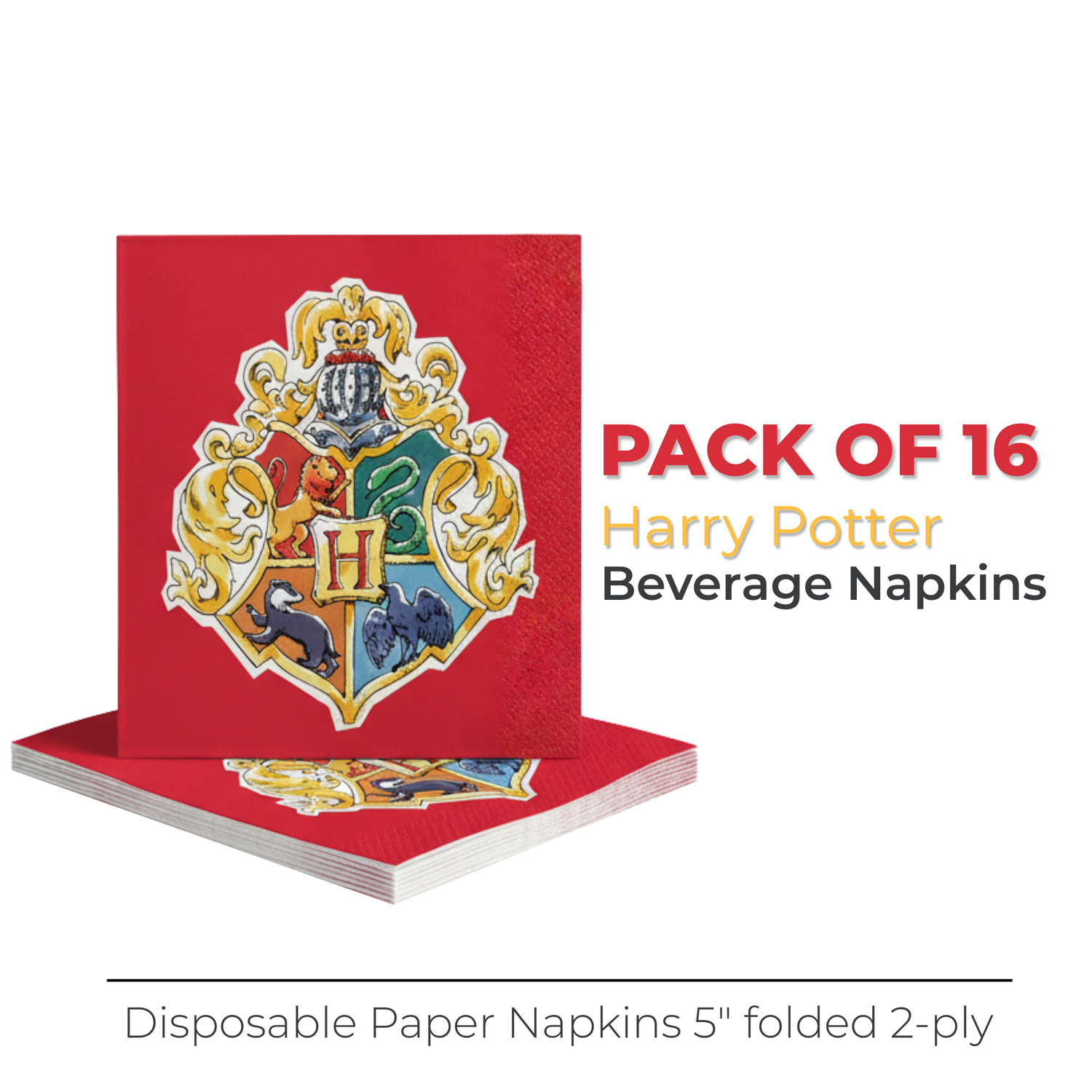 Harry Potter Beverage Napkins, 16ct