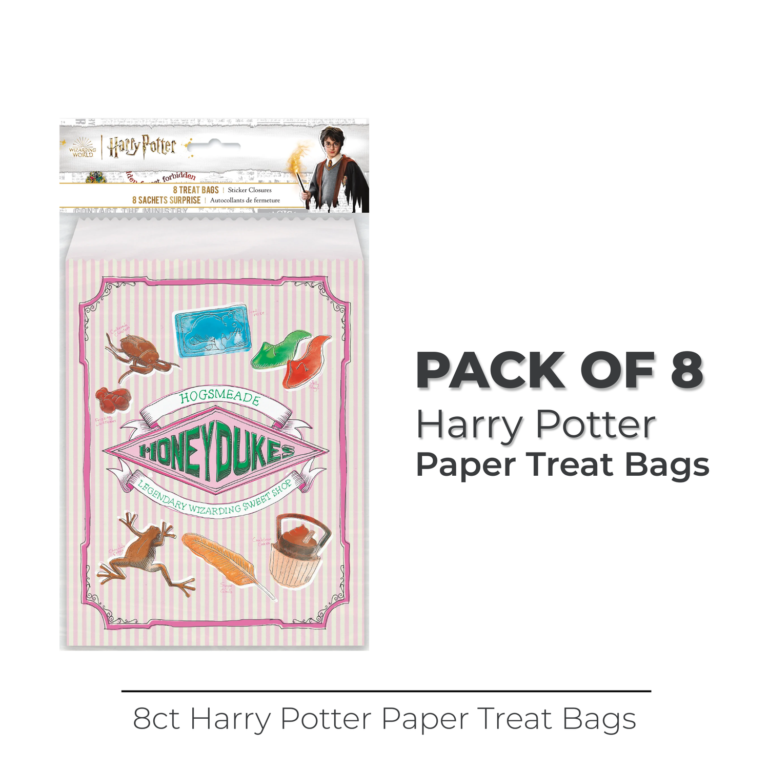Harry Potter Paper Treat Bags, 8ct