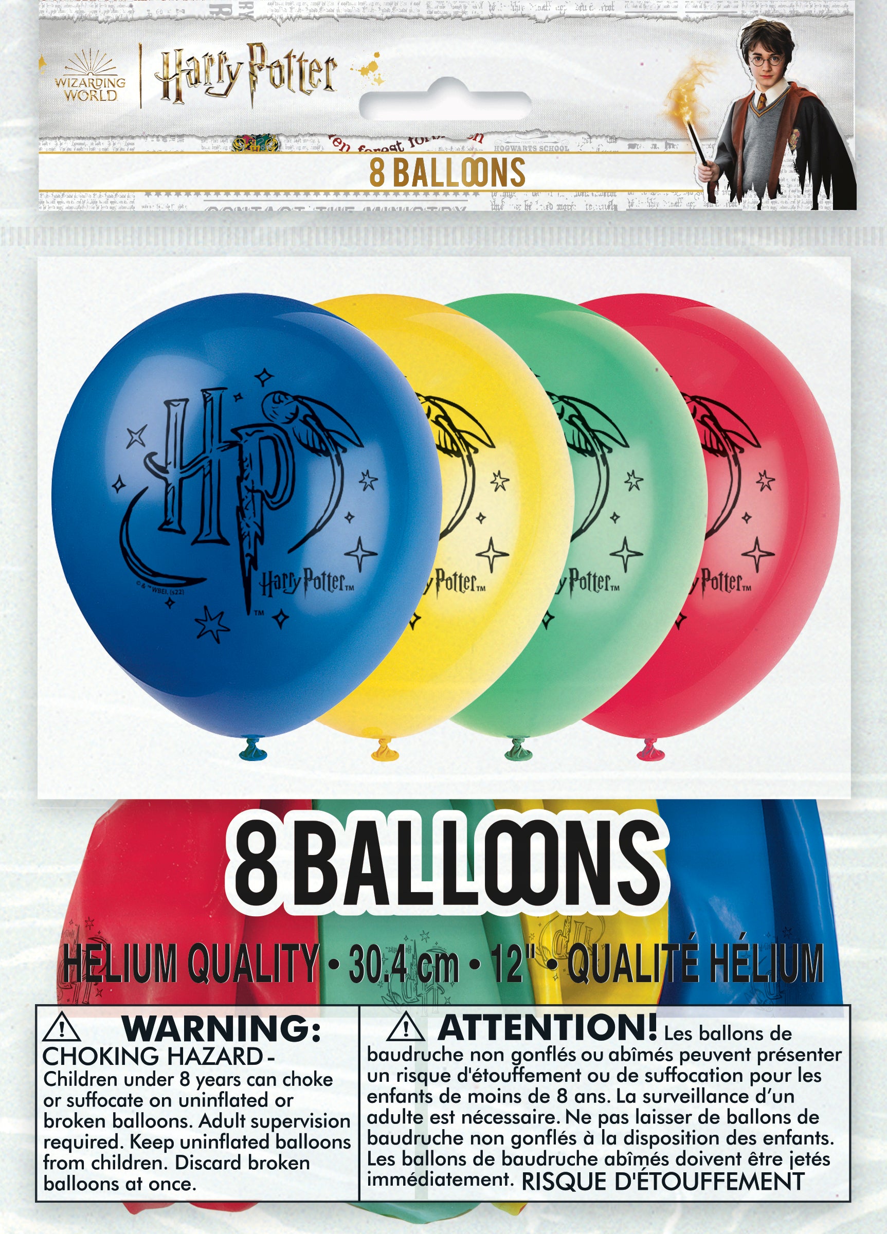 Harry Potter 12" Latex Balloons, 8ct - Image 2