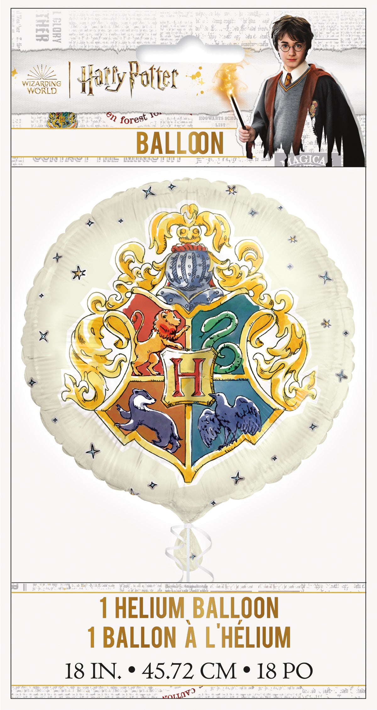 Harry Potter Round Foil Balloon 18", Packaged - Image 2
