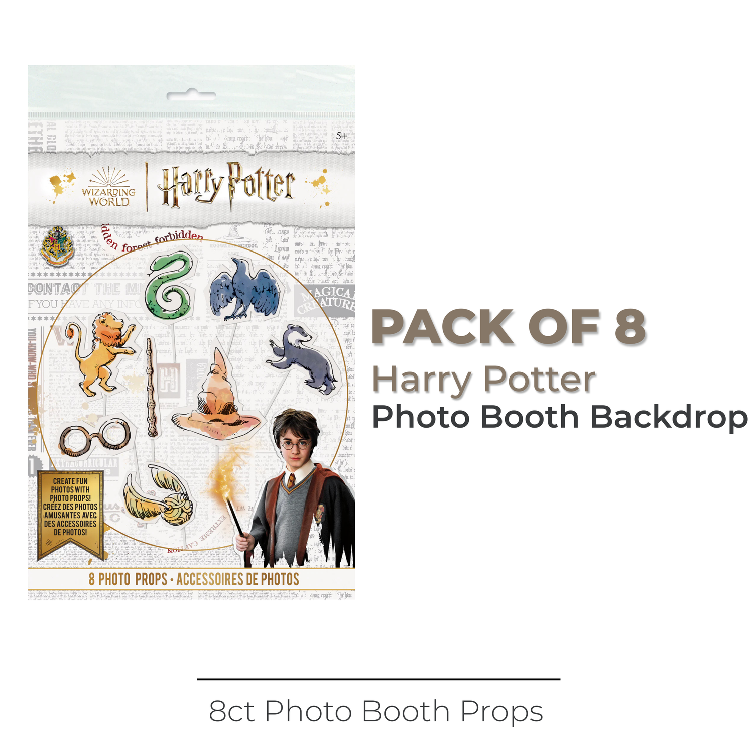 Harry Potter Photo Booth Props, 8pc