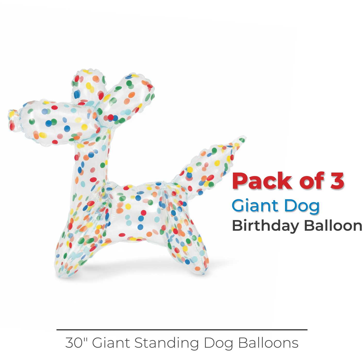 Balloon Dog Birthday Giant Standing 30" Balloon Centerpiece