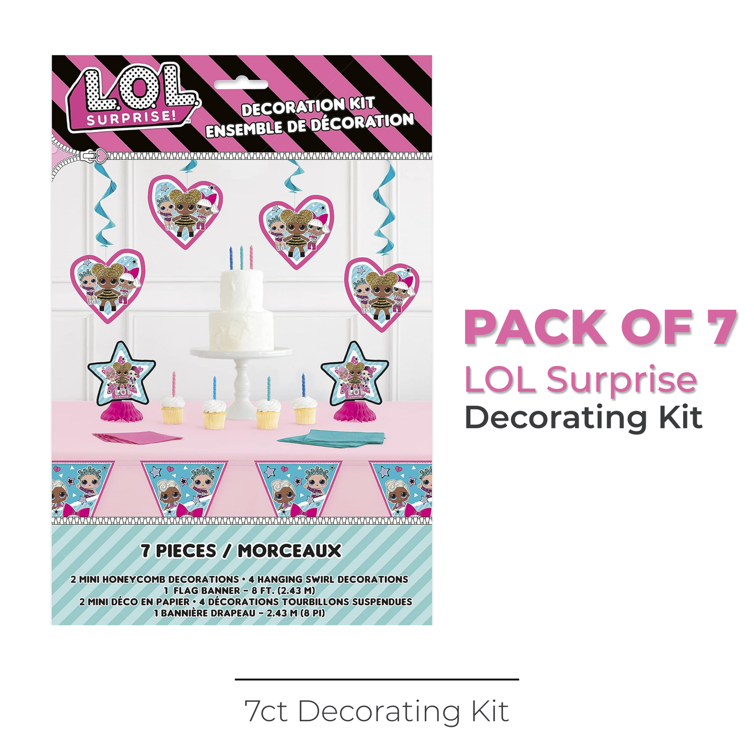 LOL Surprise Decor Kit, 7pc