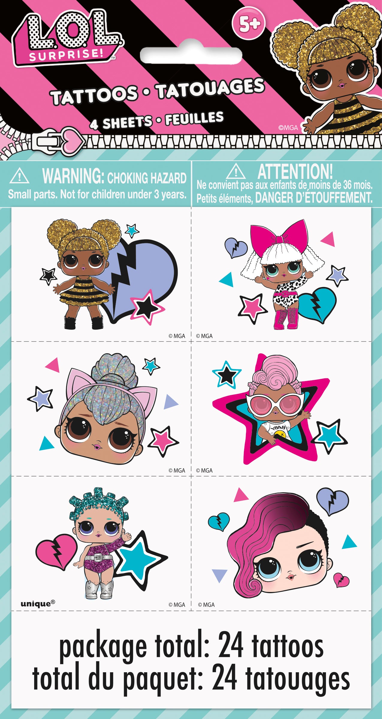 LOL Surprise Tattoos, 24ct - Image 2