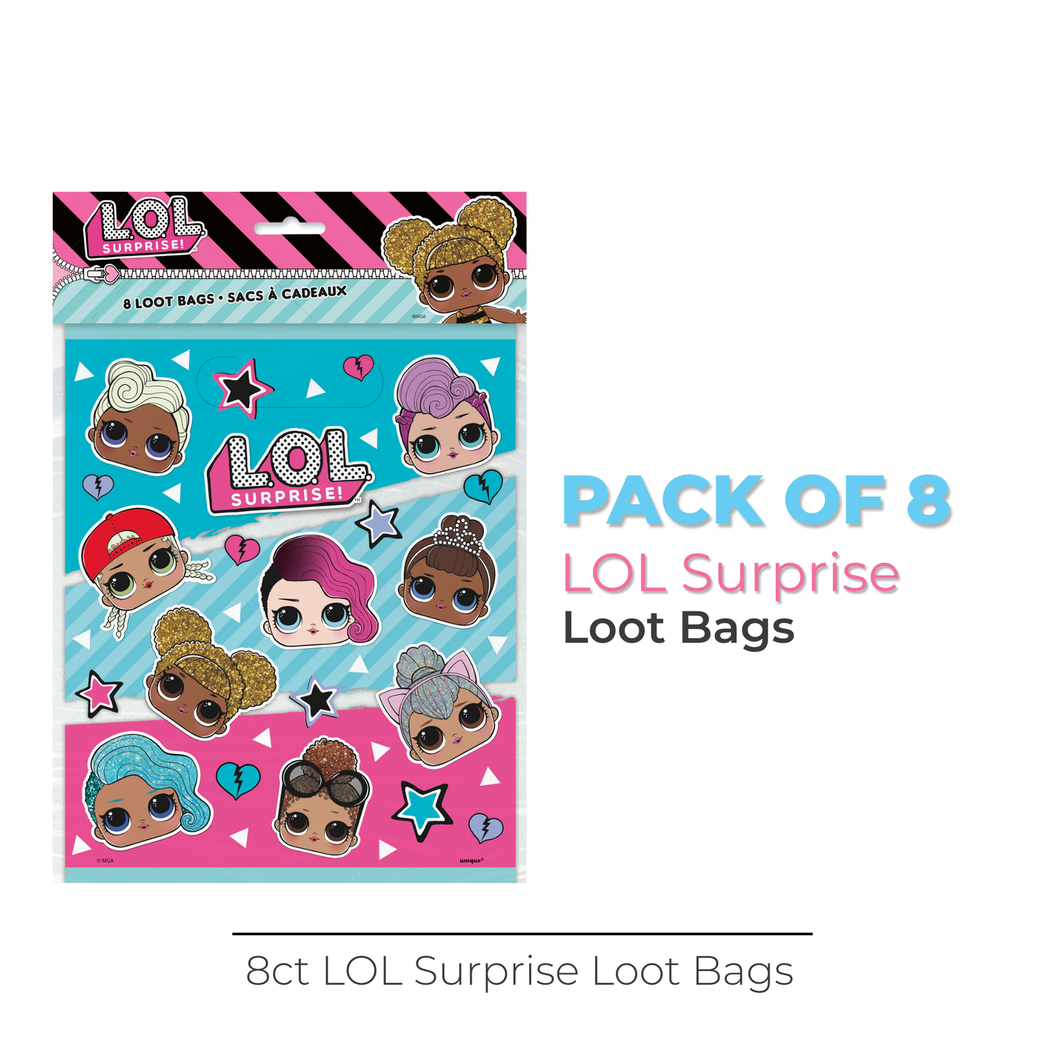 LOL Surprise Loot Bags, 8ct