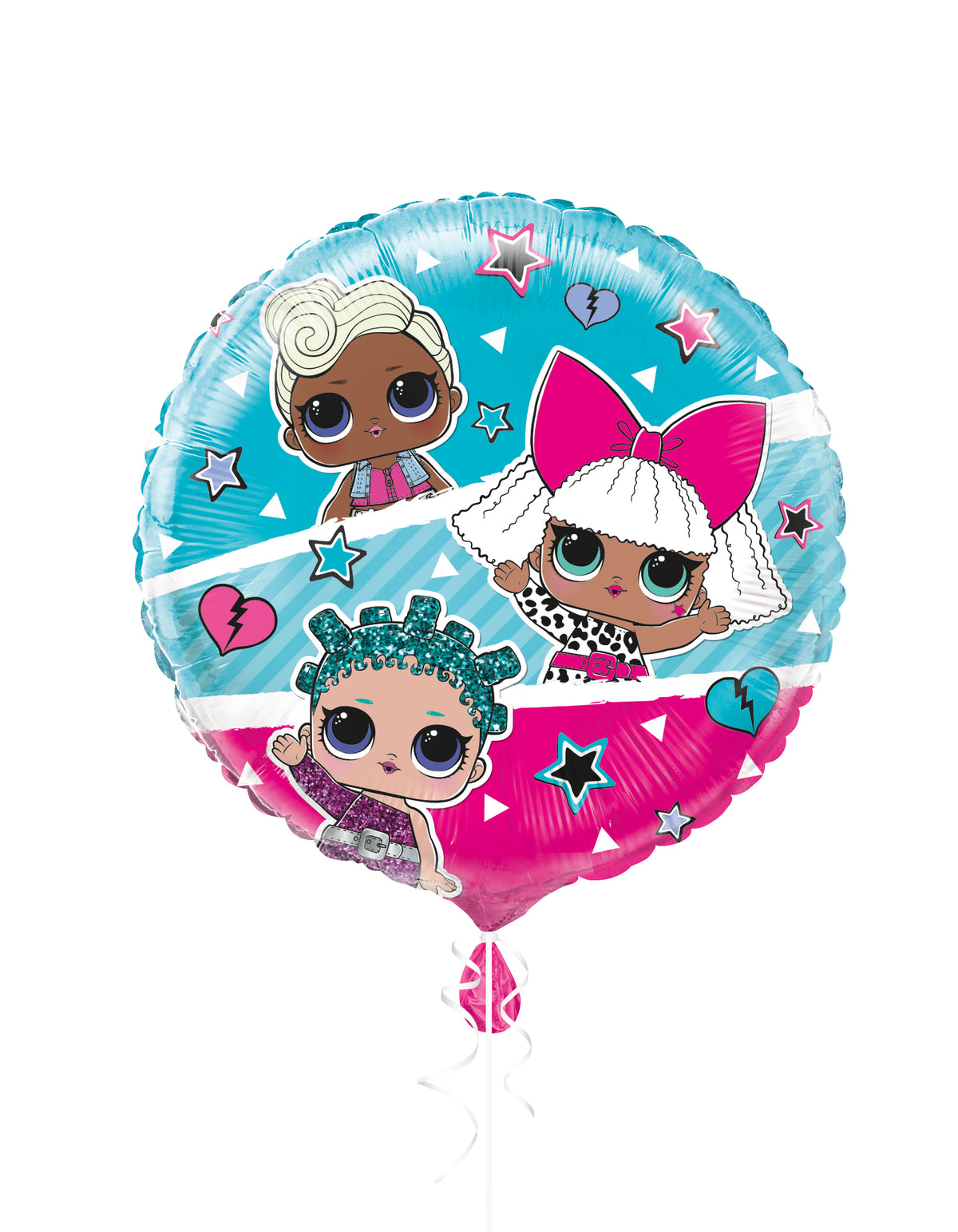 LOL Surprise Round Foil Balloon 18", Packaged - Image 3
