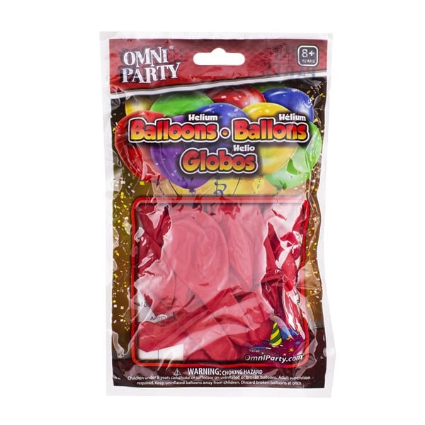 Red 9" Helium Balloons