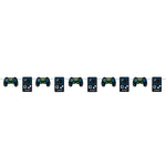 Gamer Birthday Diecut Controllers Garland, 7 ft