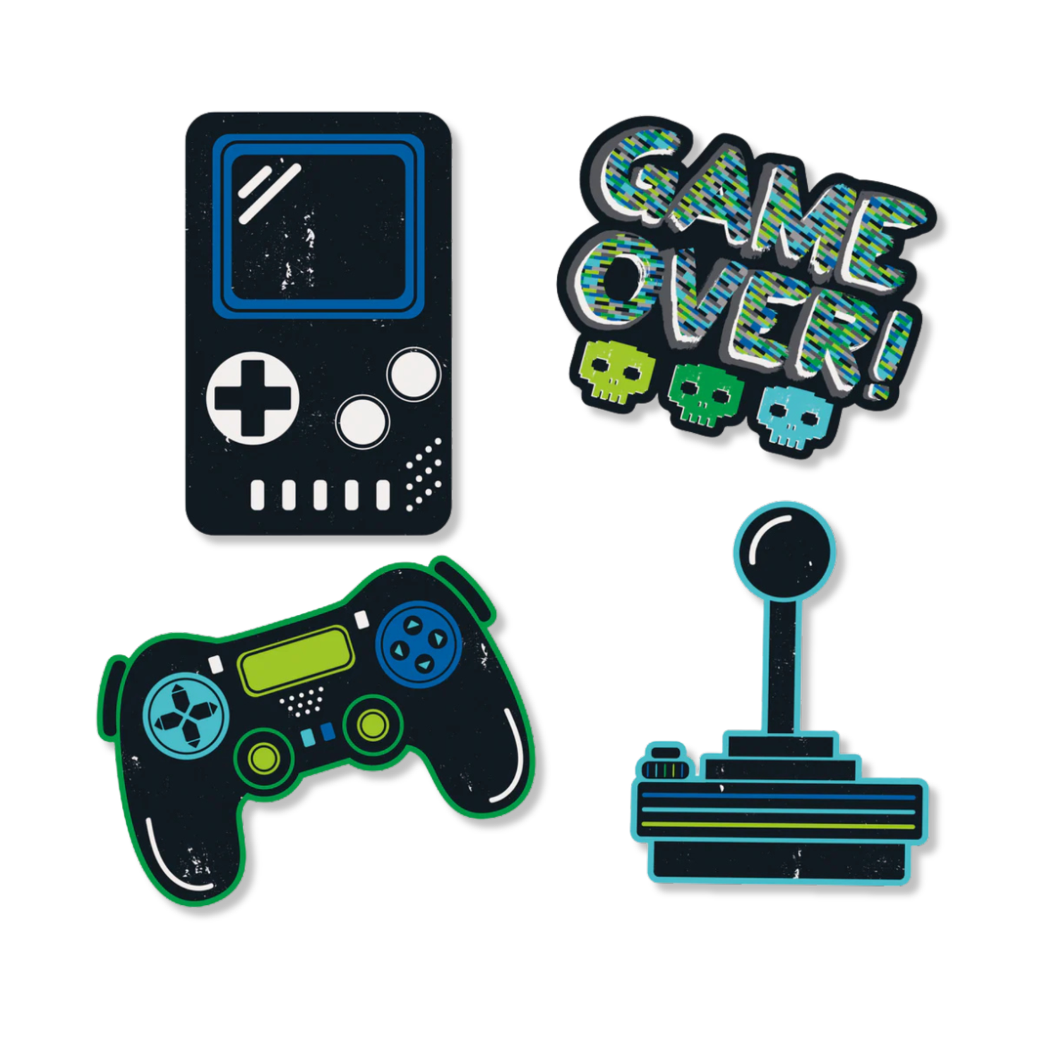 Gamer Birthday Wall Decals, 4pc