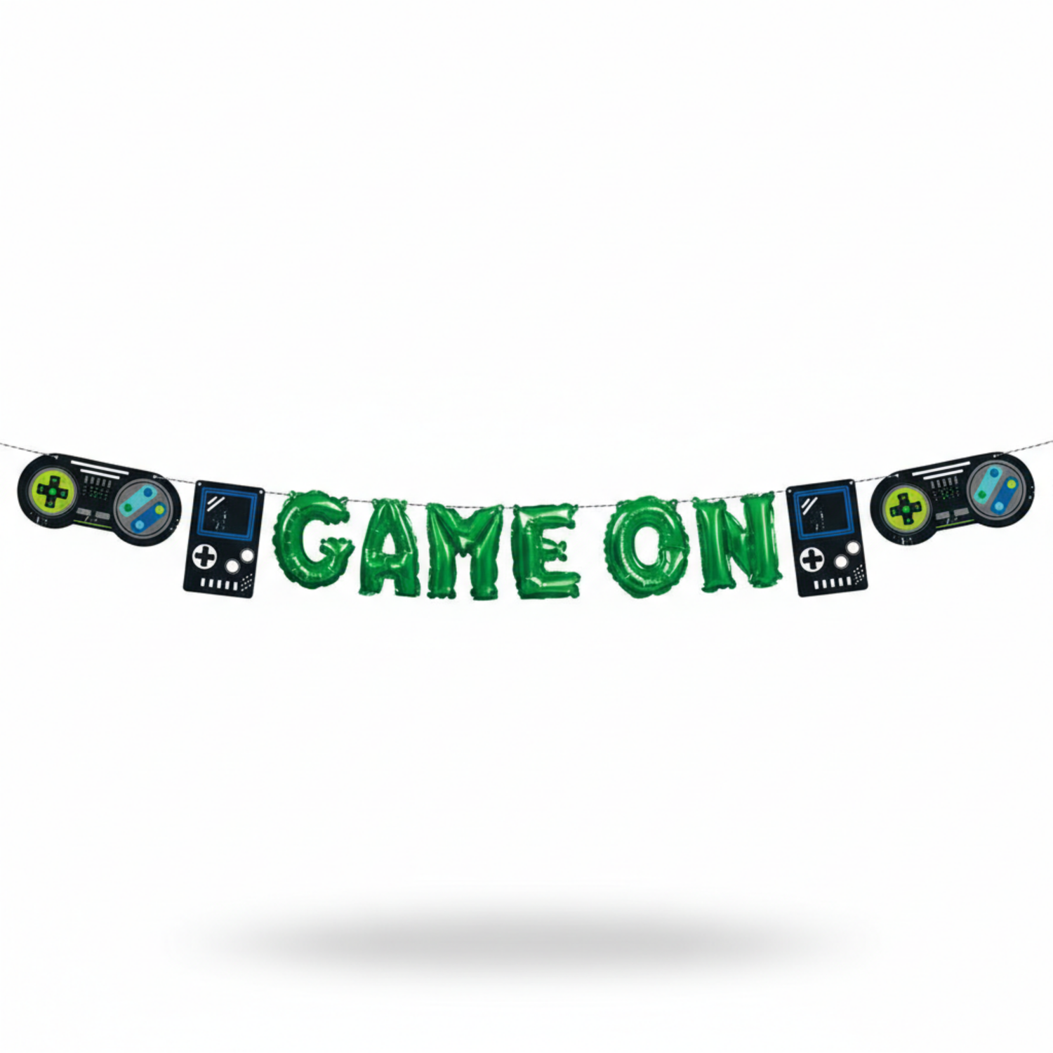 Gamer Birthday "Game On" Mini Foil Balloon Banner Kit
