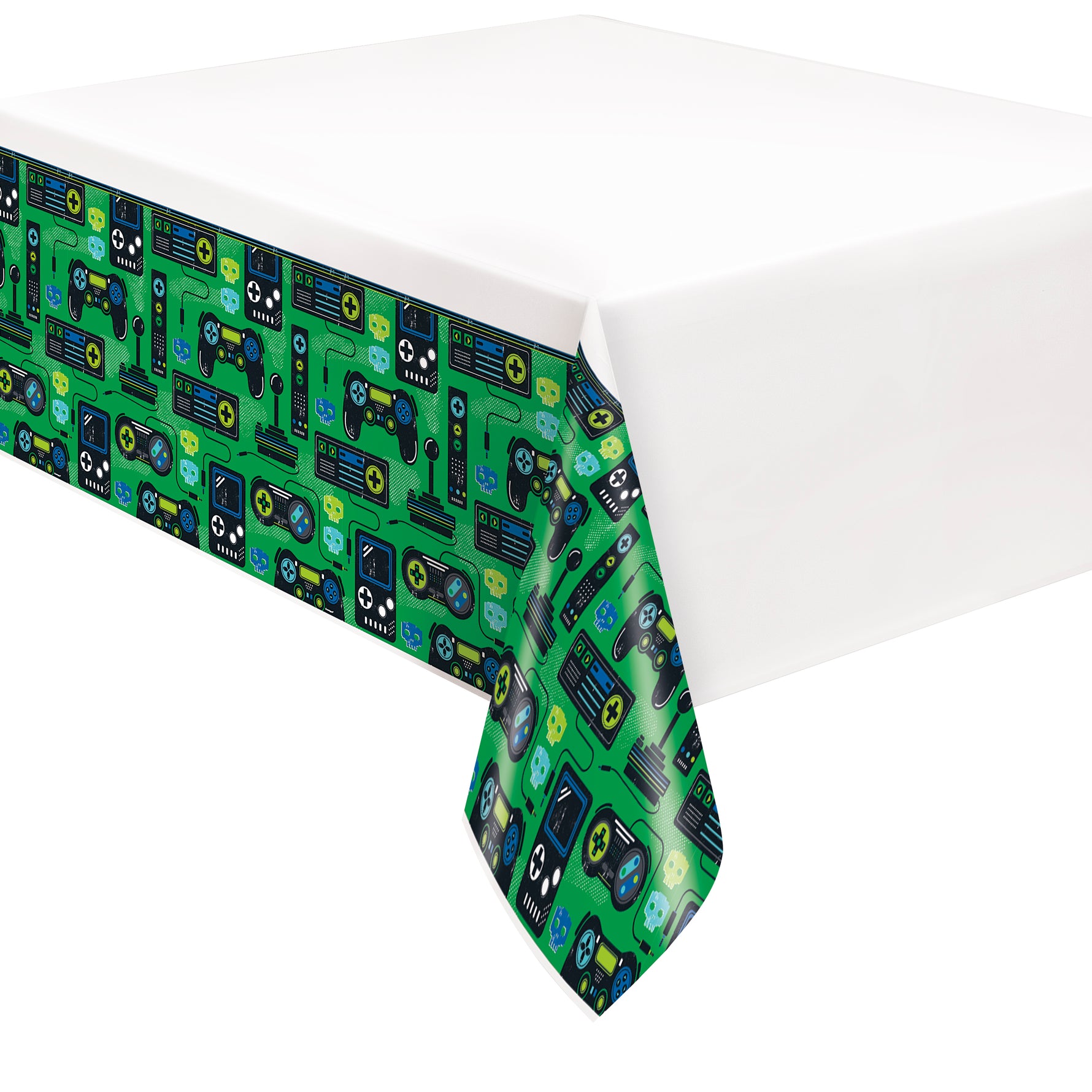 Gamer Birthday Rectangular Plastic Table Cover, 54" x 84" - Image 2