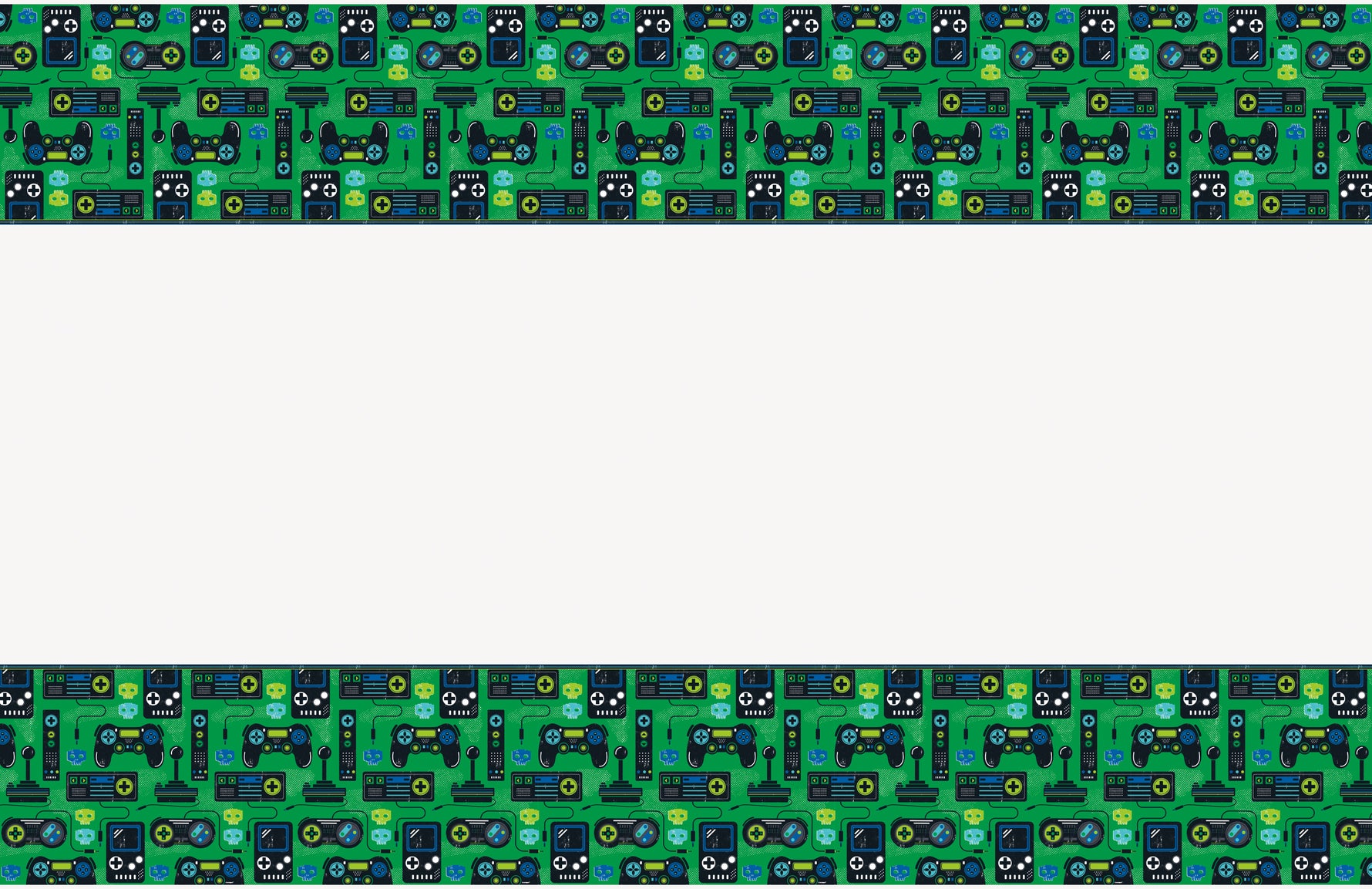 Gamer Birthday Rectangular Plastic Table Cover, 54" x 84" - Image 3