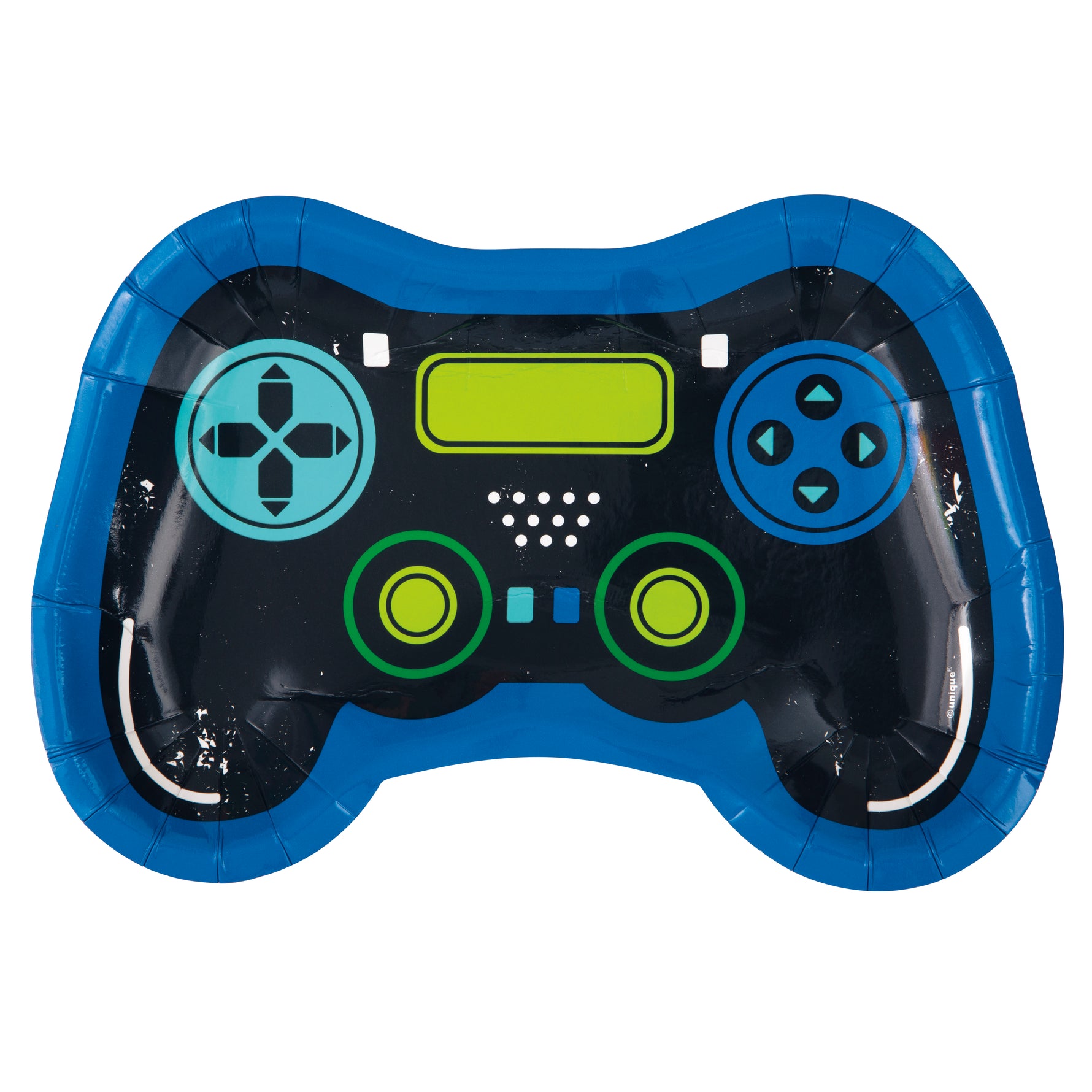 Gamer Birthday Controller Shaped 9.25" Plates, 8ct