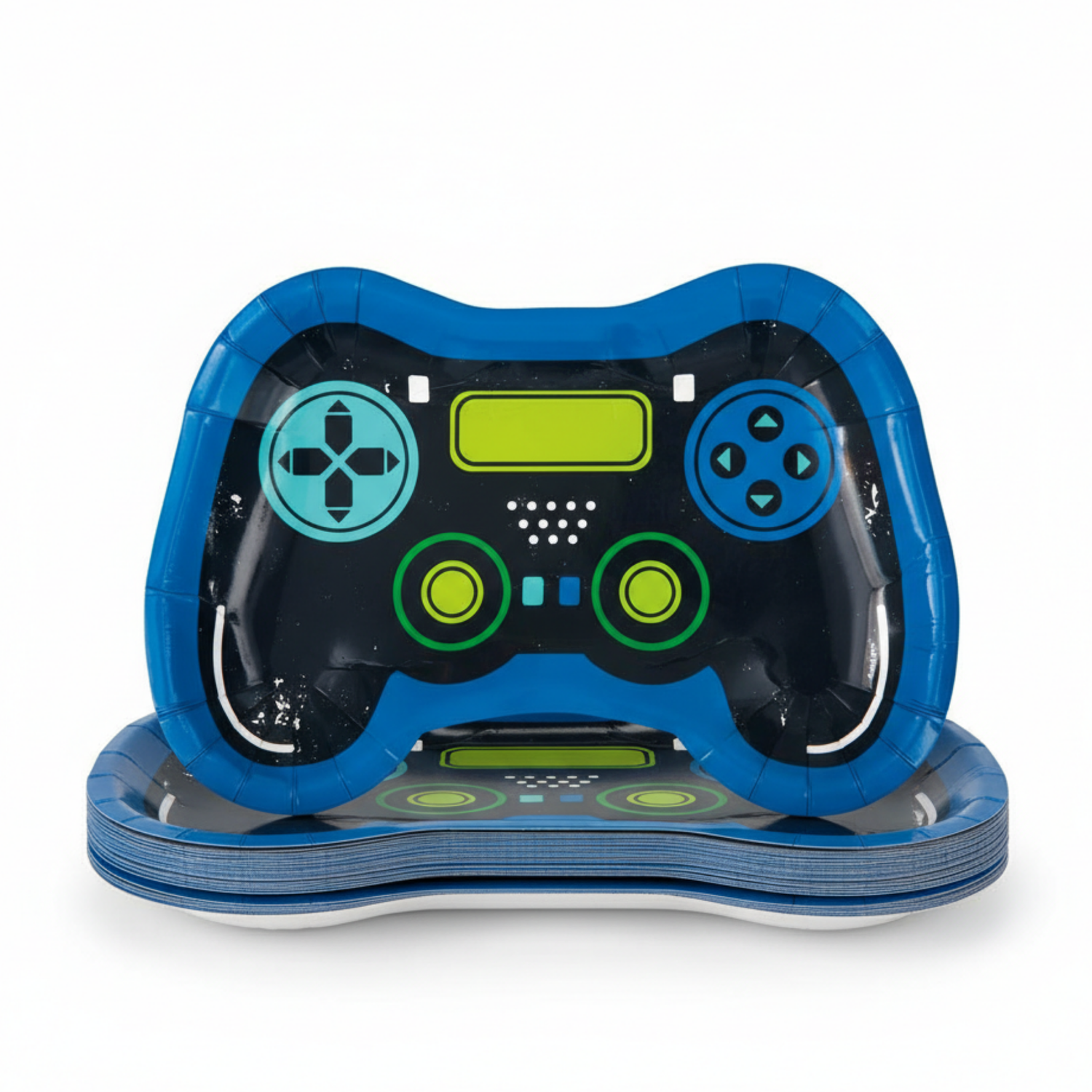Gamer Birthday Controller Shaped 9.25" Plates, 8ct