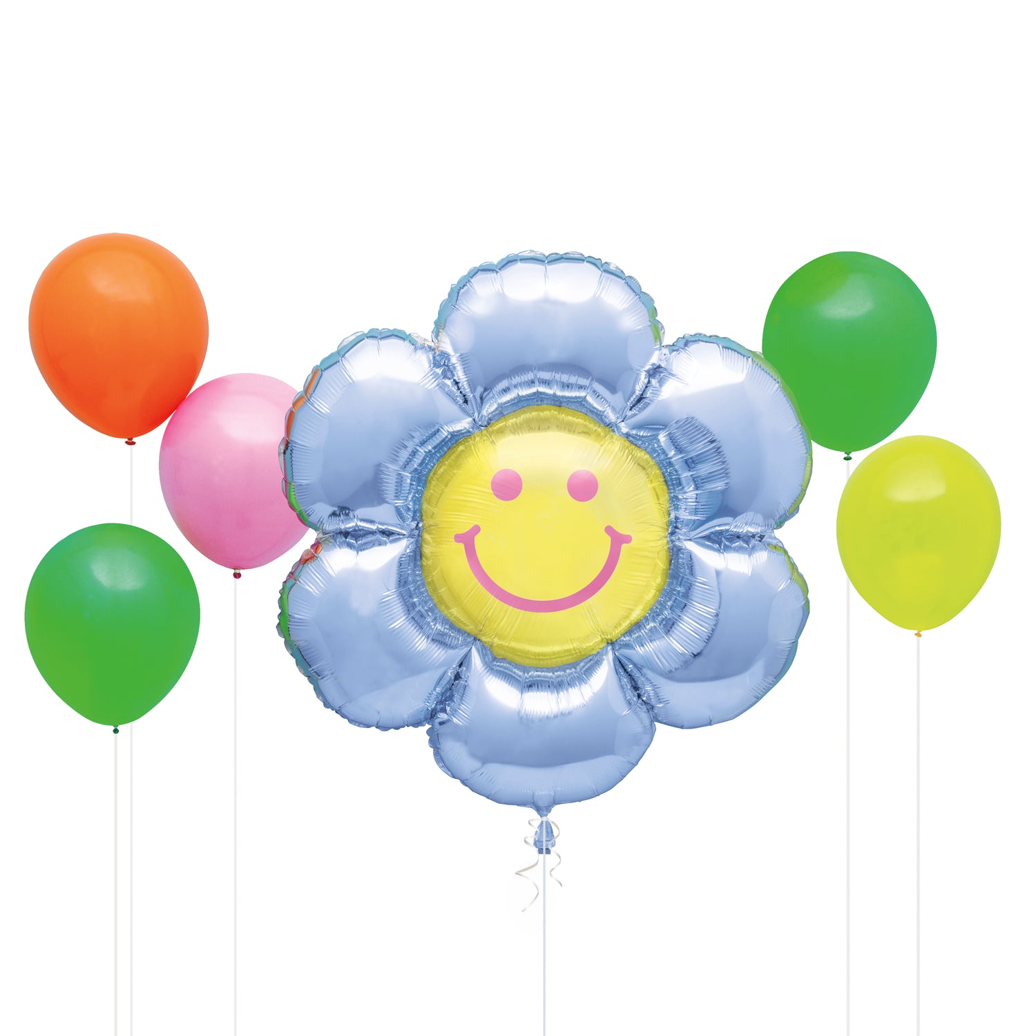 Groovy Birthday Giant Daisy Foil and Latex Balloon Bouquet, 6pc