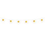 Groovy Birthday Daisy and Honeycomb Garland, 6 ft