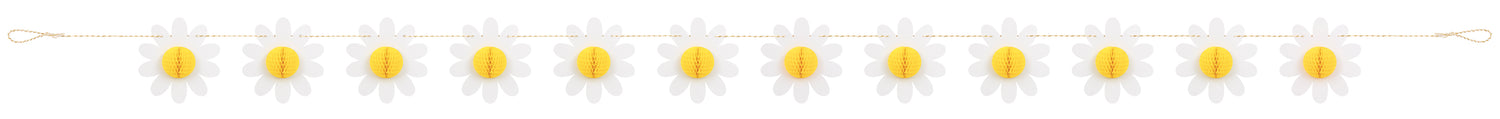 Groovy Birthday Daisy and Honeycomb Garland, 6 ft - Image 3