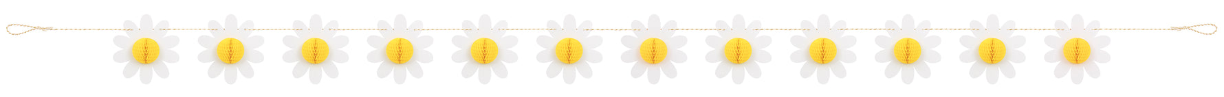 Groovy Birthday Daisy and Honeycomb Garland, 6 ft - Image 3