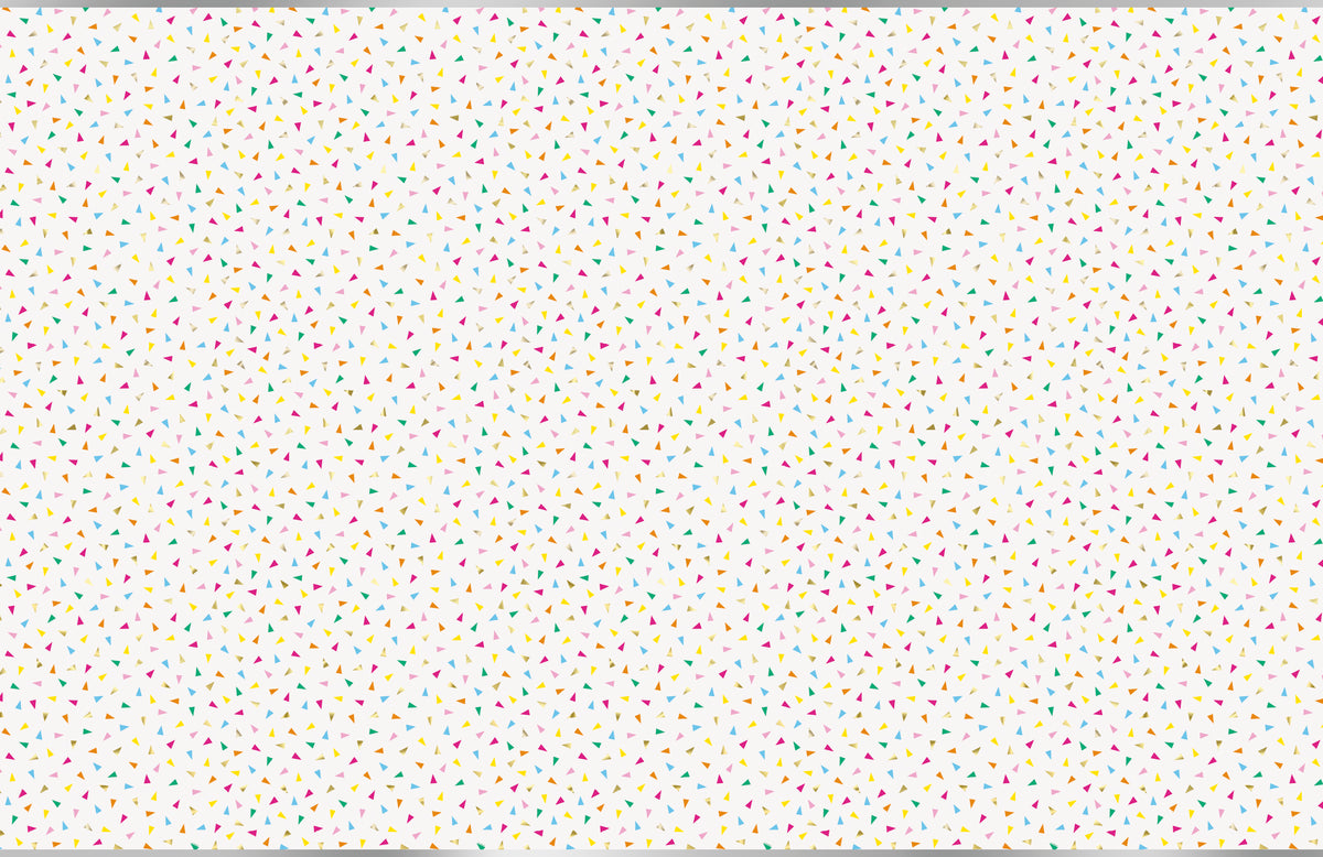 Bright Triangle Birthday Rectangular Foil Table Cover, 54" x 84" - Image 2