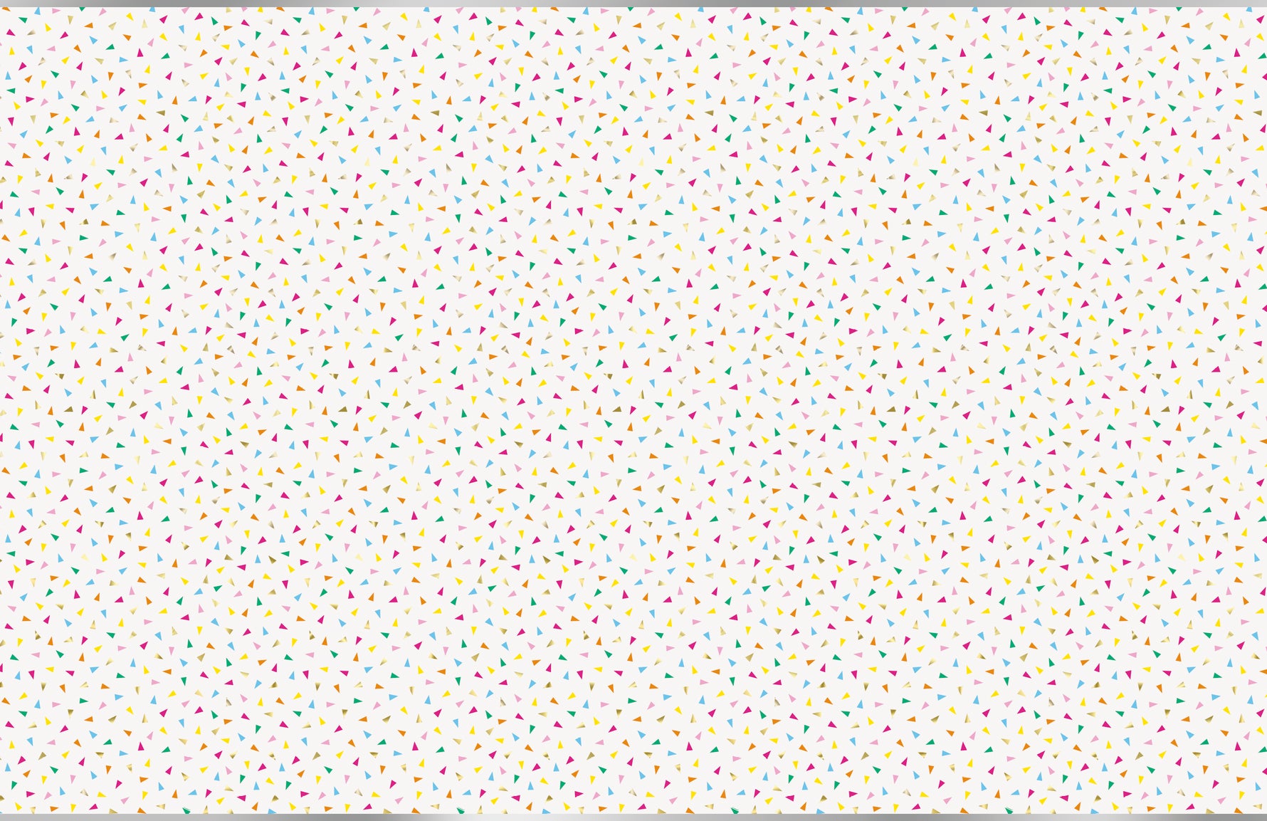 Bright Triangle Birthday Rectangular Foil Table Cover, 54" x 84" - Image 2