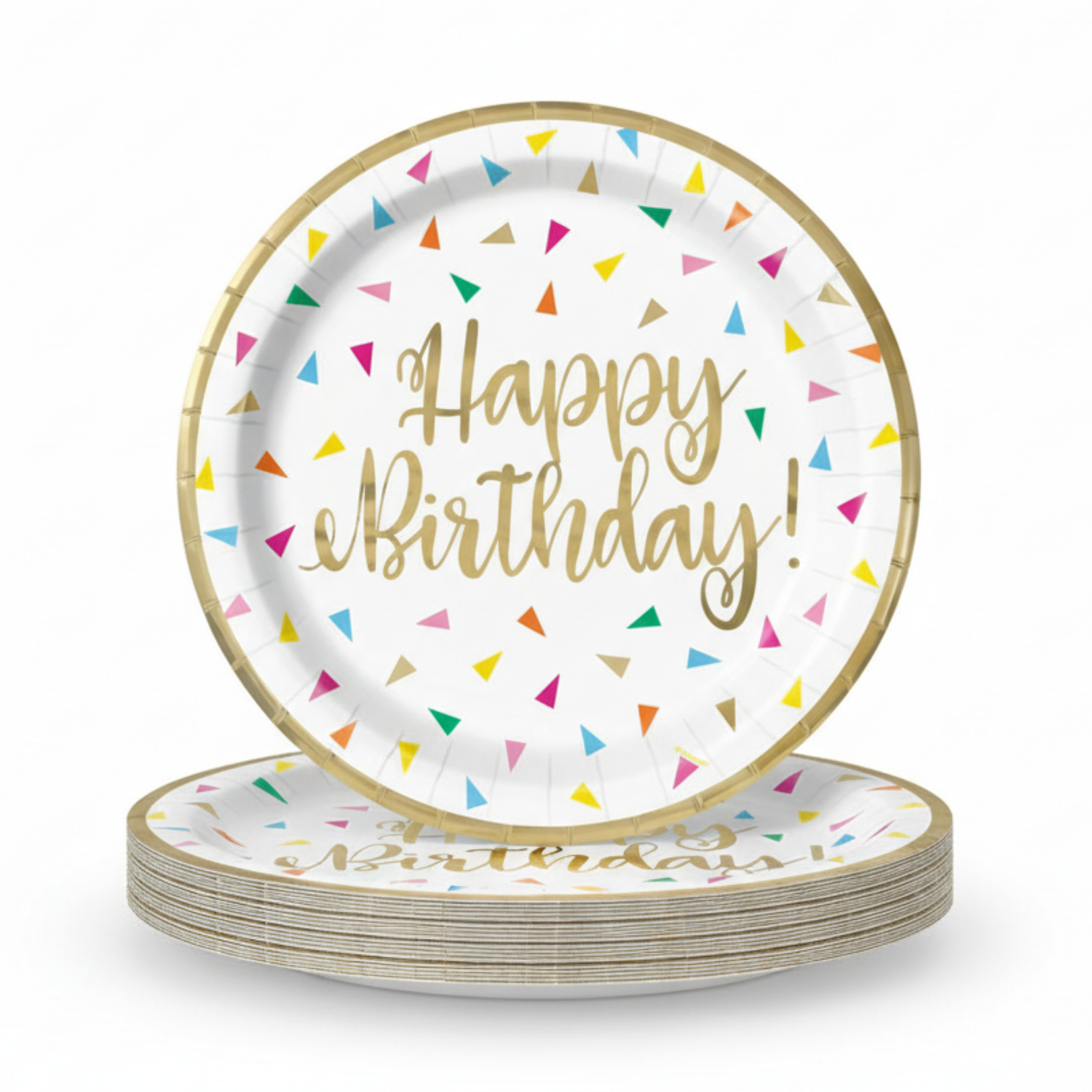 Bright Triangle Birthday Party Kit for 16 People - Good