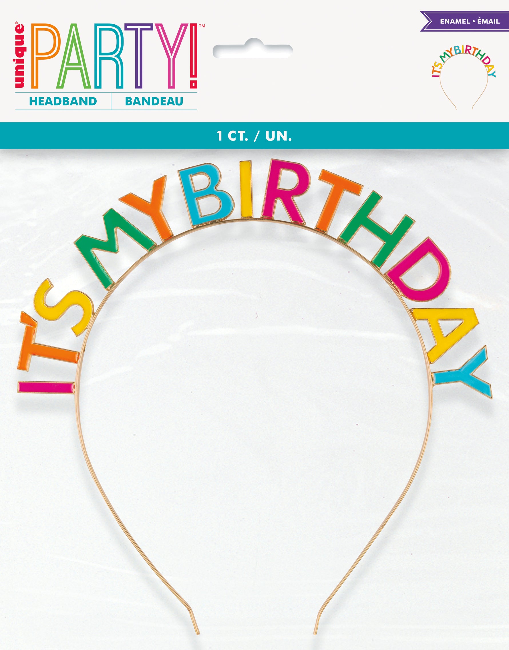 Enamel "It's My Birthday" Headband