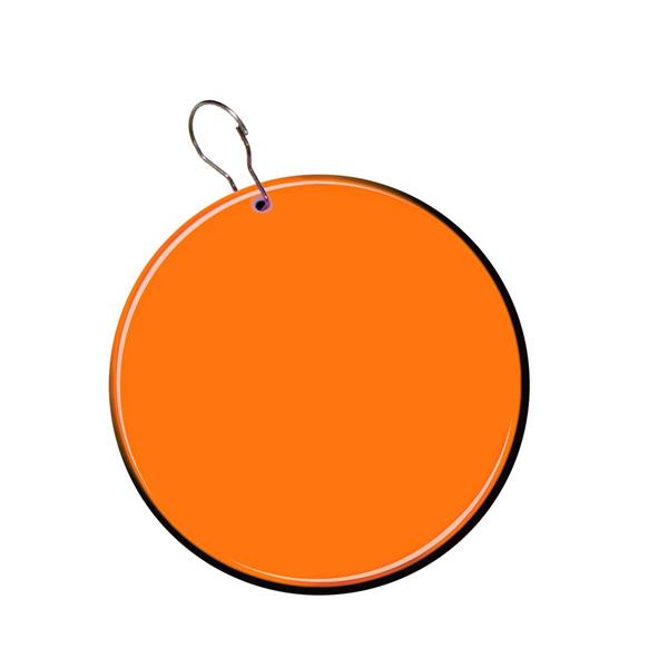 Orange Plastic 2 1/2" Medallion